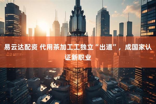 易云达配资 代用茶加工工独立“出道”，成国家认证新职业
