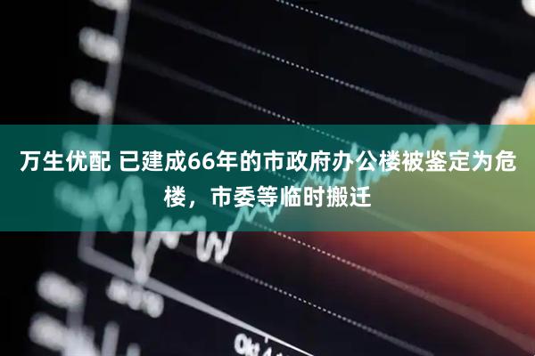 万生优配 已建成66年的市政府办公楼被鉴定为危楼，市委等临时搬迁