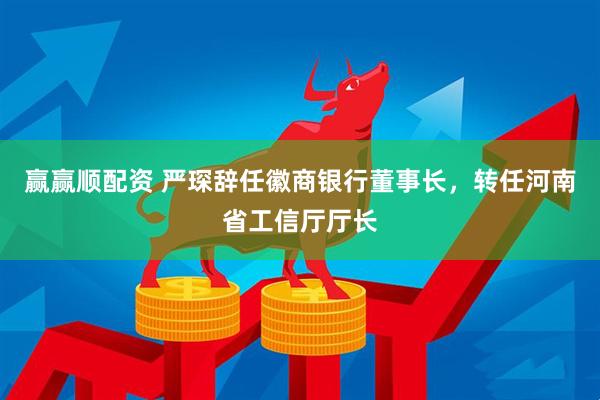 赢赢顺配资 严琛辞任徽商银行董事长，转任河南省工信厅厅长